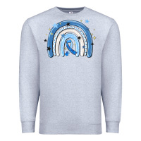 Heather Grey in april wear blue autism awareness Premium Sweatshirt - MaliasSmallBusiness