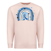 Pale Pink in april wear blue autism awareness Premium Sweatshirt - MaliasSmallBusiness