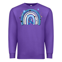 Purple in april wear blue autism awareness Premium Sweatshirt - MaliasSmallBusiness