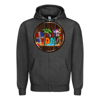 Charcoal Heather Dominican Republic car coaster Zipper Hoodie - AdoDesignShop