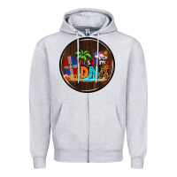 Heather Grey Dominican Republic car coaster Zipper Hoodie - AdoDesignShop