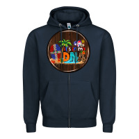 Navy Dominican Republic car coaster Zipper Hoodie - AdoDesignShop