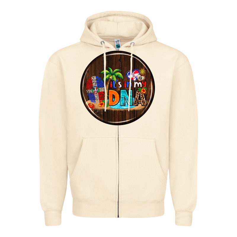 Dominican Republic Car Coaster Zipper Hoodie by AdoDesignShop | Teevron