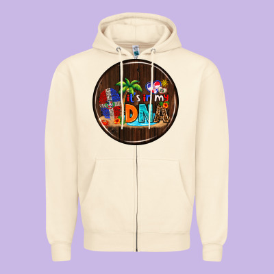 Dominican Republic Car Coaster Zipper Hoodie Designed By Adodesignshop