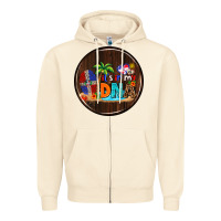 Sandshell Dominican Republic car coaster Zipper Hoodie - AdoDesignShop