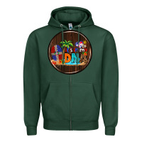 Sports Green Dominican Republic car coaster Zipper Hoodie - AdoDesignShop
