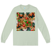 Matcha christmas leopard chicken Long Sleeve Tee - FaDigitalArtStudio