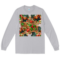 Moon Dust christmas leopard chicken Long Sleeve Tee - FaDigitalArtStudio