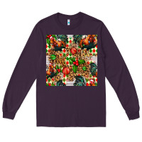 Plum christmas leopard chicken Long Sleeve Tee - FaDigitalArtStudio
