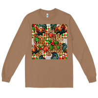 Toasted Coconut christmas leopard chicken Long Sleeve Tee - FaDigitalArtStudio