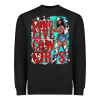 Black long live cowgirls Heavyweight Sweatshirt - texasbilliewilder
