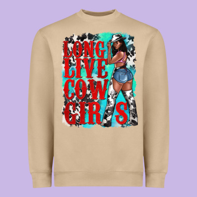 Long Live Cowgirls Heavyweight Sweatshirt Designed By Texasbilliewilder