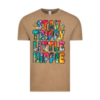 Vintage Coffee stay trippy little hippie Vintage Tee - Zillion Design Studio