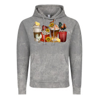 Cloud Rock coffee cups rooster Vintage Hoodie - texasbilliewilder
