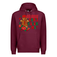 Burgundy can t catch me Premium Hoodie - MaliasSmallBusiness