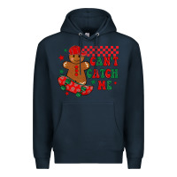 Navy can t catch me Premium Hoodie - MaliasSmallBusiness