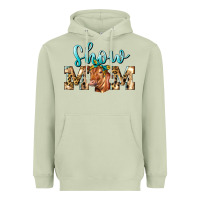 Matcha Western Show Mom Red Angus Heavyweight Hoodie - LillyAllenDesigns