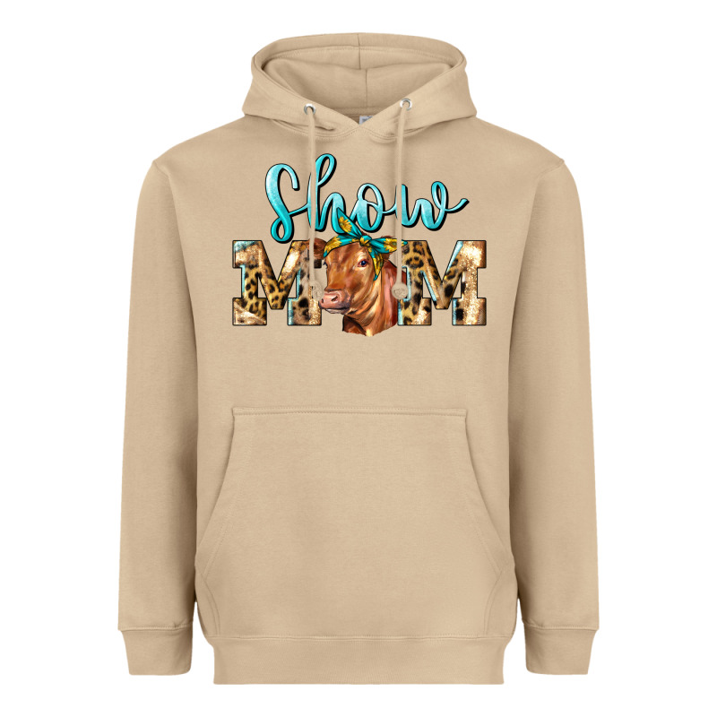 Western Show Mom Red Angus Heavyweight Hoodie by LillyAllenDesigns | Teevron