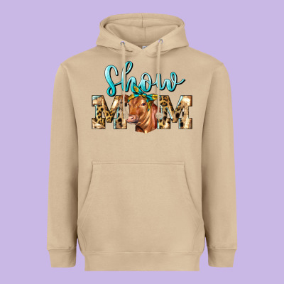 Western Show Mom Red Angus Heavyweight Hoodie Designed By Lillyallendesigns