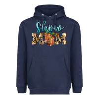 Navy Western Show Mom Red Angus Heavyweight Hoodie - LillyAllenDesigns