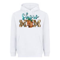 White Western Show Mom Red Angus Heavyweight Hoodie - LillyAllenDesigns