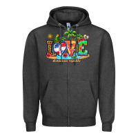 Charcoal Heather love dominican republic Zipper Hoodie - AdoDesignShop