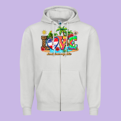 Love Dominican Republic Zipper Hoodie Designed By Adodesignshop