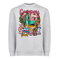 Heather Grey campers have smore fun Heavyweight Sweatshirt - RanaPortraitStore