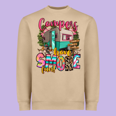 Heavyweight Sweatshirt campers have smore fun