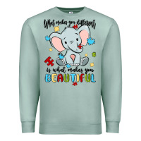 Seafoam what makes you different is what makes you beautif Premium Sweatshirt - MaliasSmallBusiness