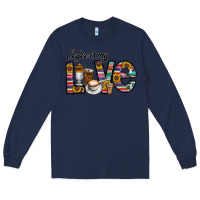 Navy coffee İs mt love Long Sleeve Tee - CowhideDigitalArt
