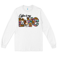 White coffee İs mt love Long Sleeve Tee - CowhideDigitalArt