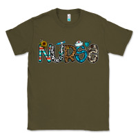 Army Green nurse Classic Tee - CowhideDigitalArt