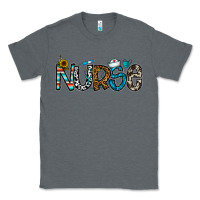 Charcoal Heather nurse Classic Tee - CowhideDigitalArt