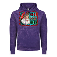 Cloud Purple Santa Ho Ho Ho Vintage Hoodie - RanaPortraitStore