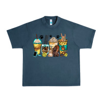 Midnight Navy pet groomer coffee cups Urban Heavy Tee - Zillion Design Studio