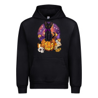 Black halloween black cat pumpkin Urban Hoodie - BarkalooDesign