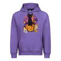 Tulip halloween black cat pumpkin Urban Hoodie - BarkalooDesign