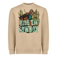 Mushroom ride em cowboy Heavyweight Sweatshirt - texasbilliewilder