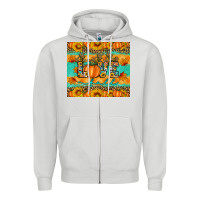 Dove Grey love fall Zipper Hoodie - Artiststas