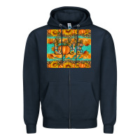 Navy love fall Zipper Hoodie - Artiststas