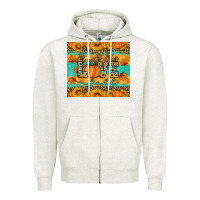 Oatmeal Heather love fall Zipper Hoodie - Artiststas