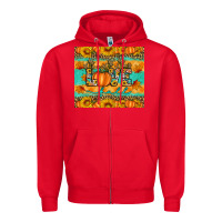 Red love fall Zipper Hoodie - Artiststas