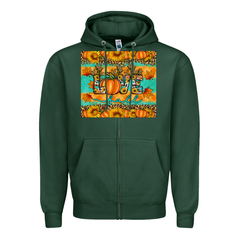 Love Fall Zipper Hoodie by Artiststas | Teevron