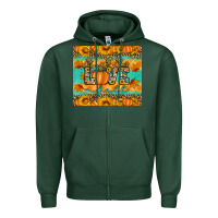 Sports Green love fall Zipper Hoodie - Artiststas