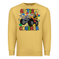 Antique Gold autism crusher Premium Sweatshirt - MaliasSmallBusiness