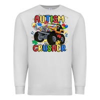 Dove Grey autism crusher Premium Sweatshirt - MaliasSmallBusiness