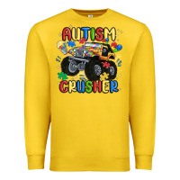 Lemon autism crusher Premium Sweatshirt - MaliasSmallBusiness