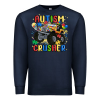 Navy autism crusher Premium Sweatshirt - MaliasSmallBusiness