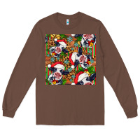 Chestnut christmas leopard cow Long Sleeve Tee - FaDigitalArtStudio